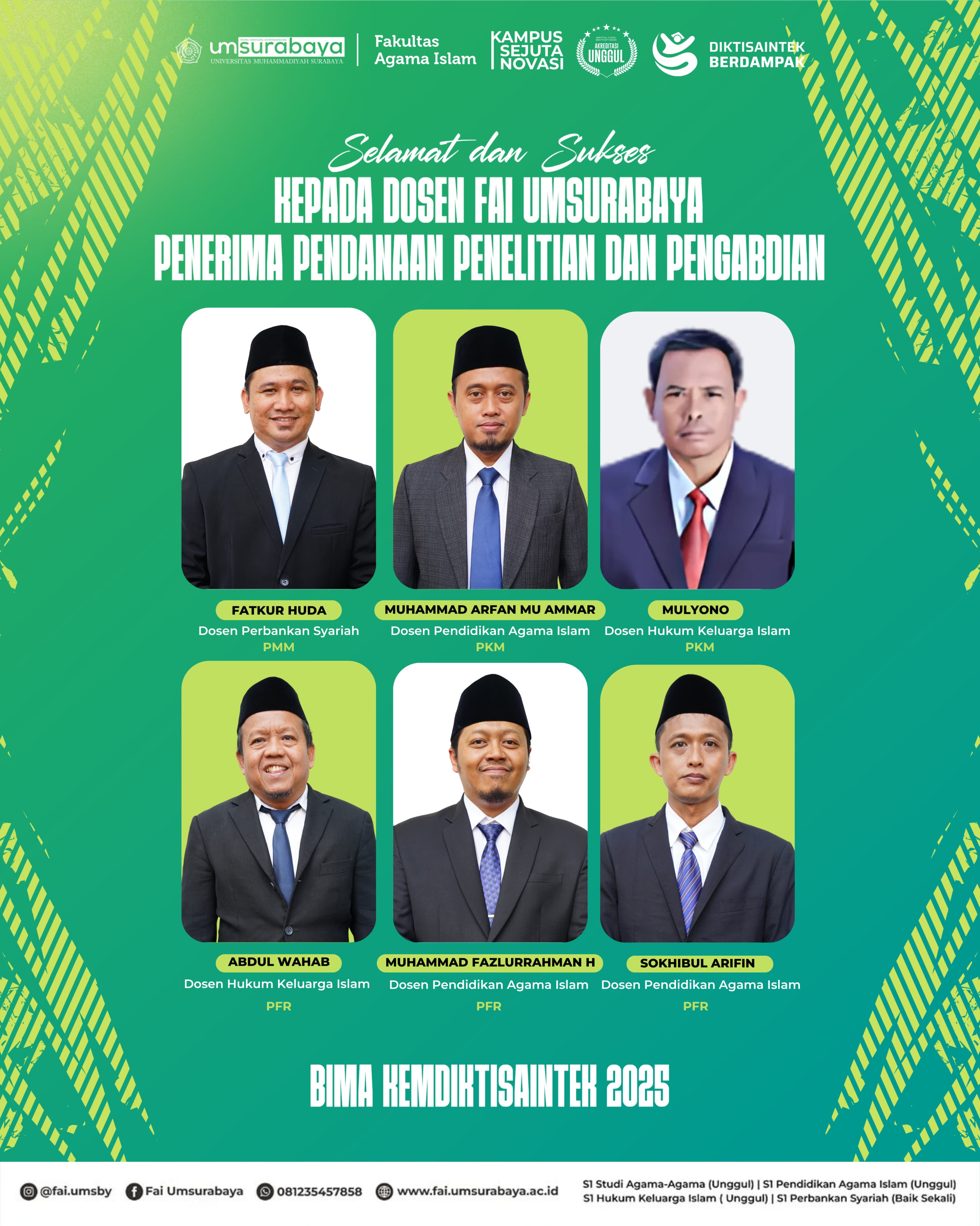 Enam Dosen FAI UMSurabaya Raih Pendanaan Program Penelitian dan ...